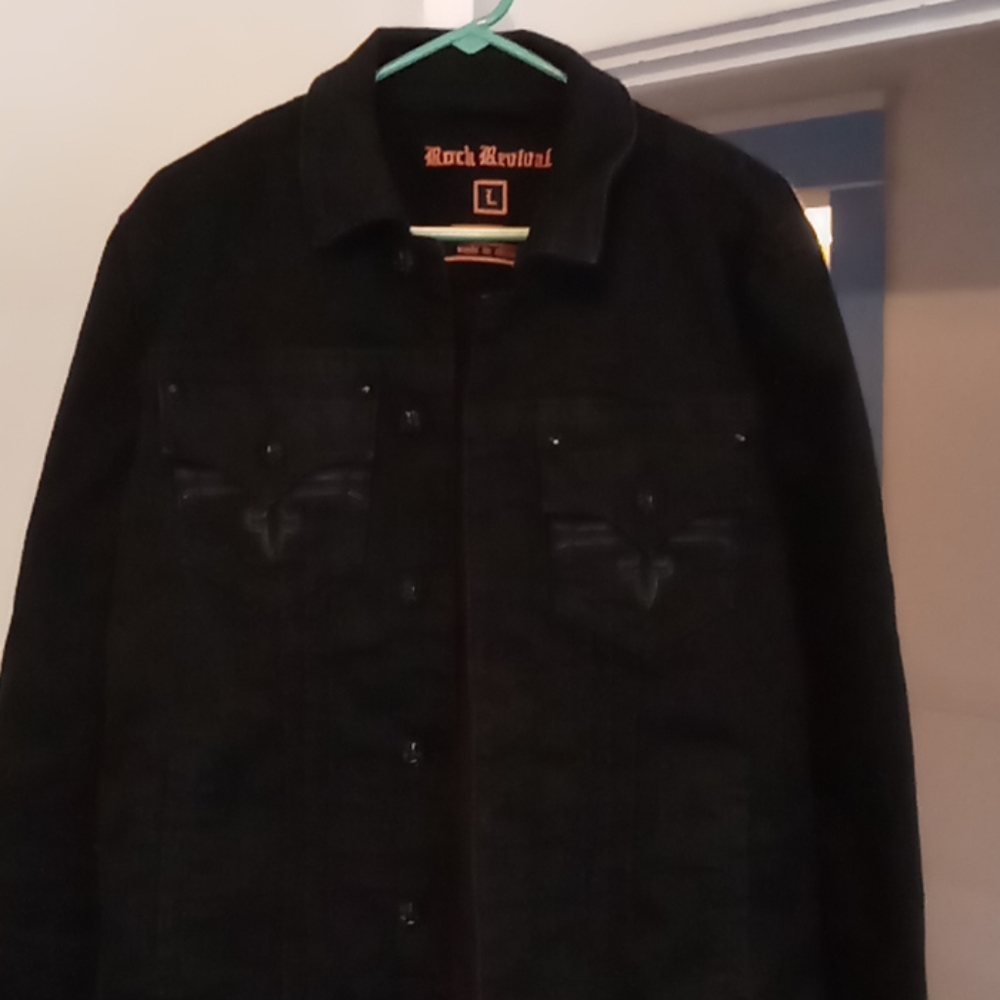 Rock revival denim jacket